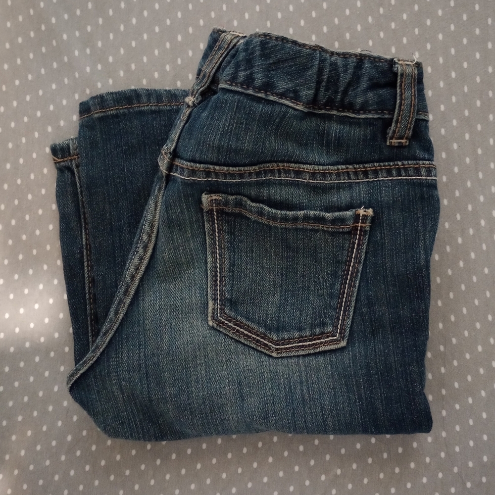 Ol Navy Girl's Boot-Cut Blue Jeans - Picture 5 of 5